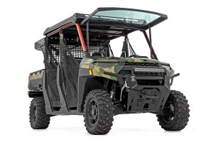 Polaris Ranger XP 900 Tilt Windshield - Rough Country - Auto-Tilt Glass with Formed Frame